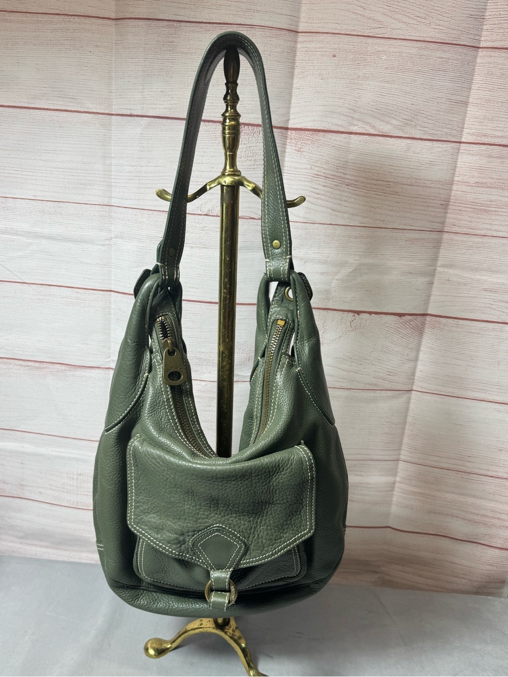 Marc by Marc Jacobs Dark Green Leather Shoulder Bag vintage